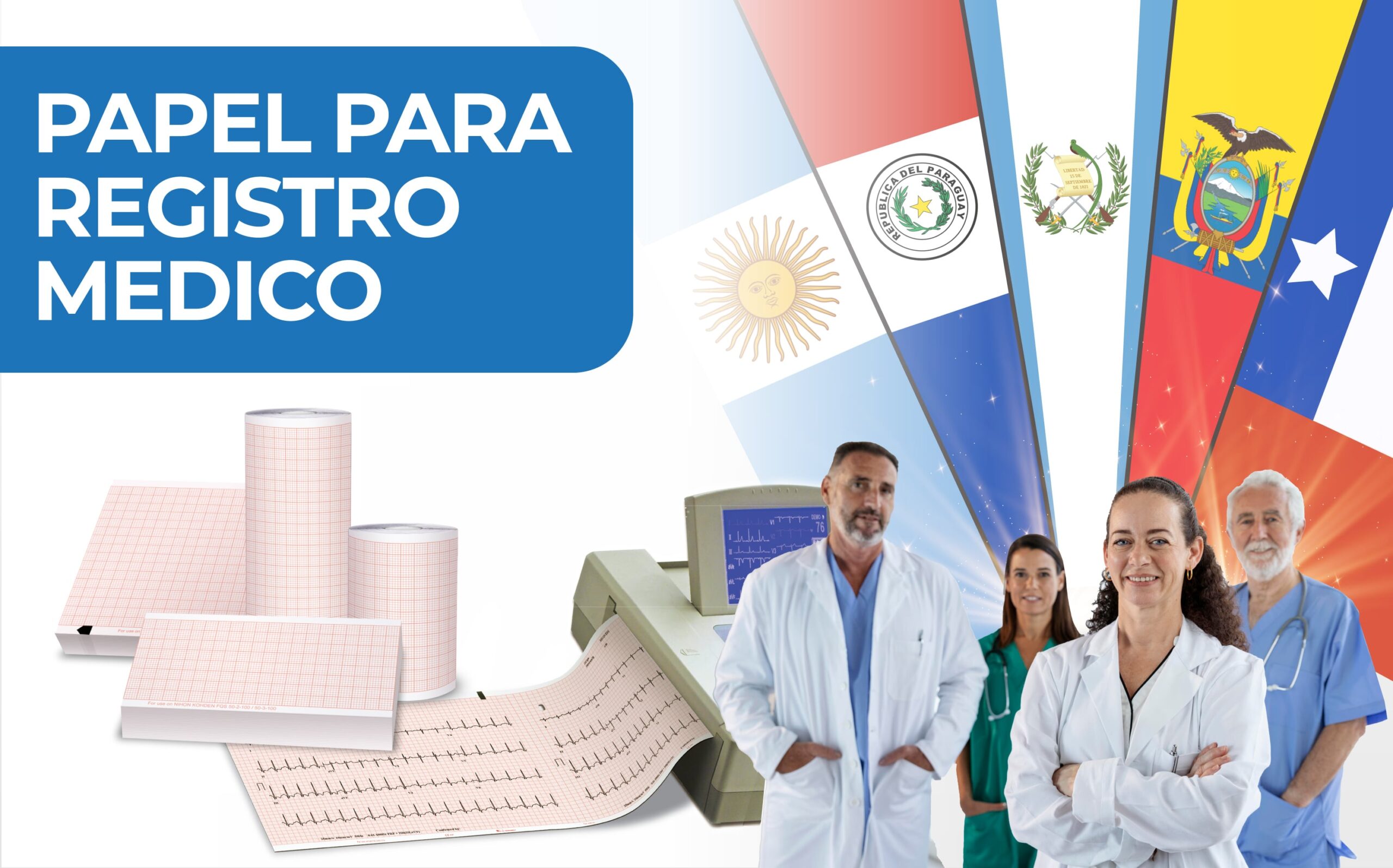Papel Para Registro Medico Or ECG Paper In Latin America