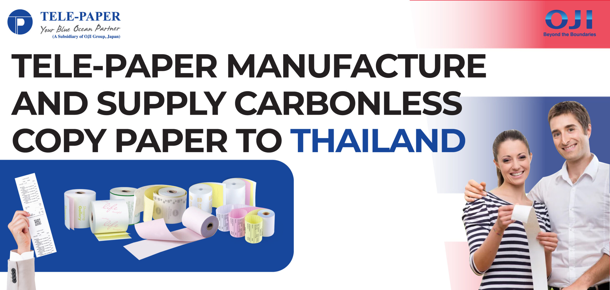 Supplying carbonless copy paper to Thailand